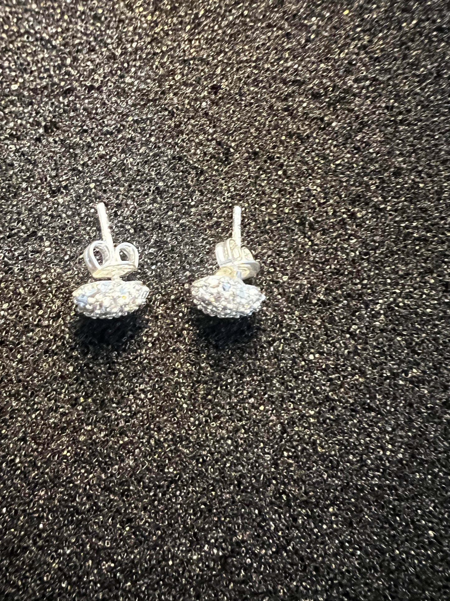 Bling Heart Earrings