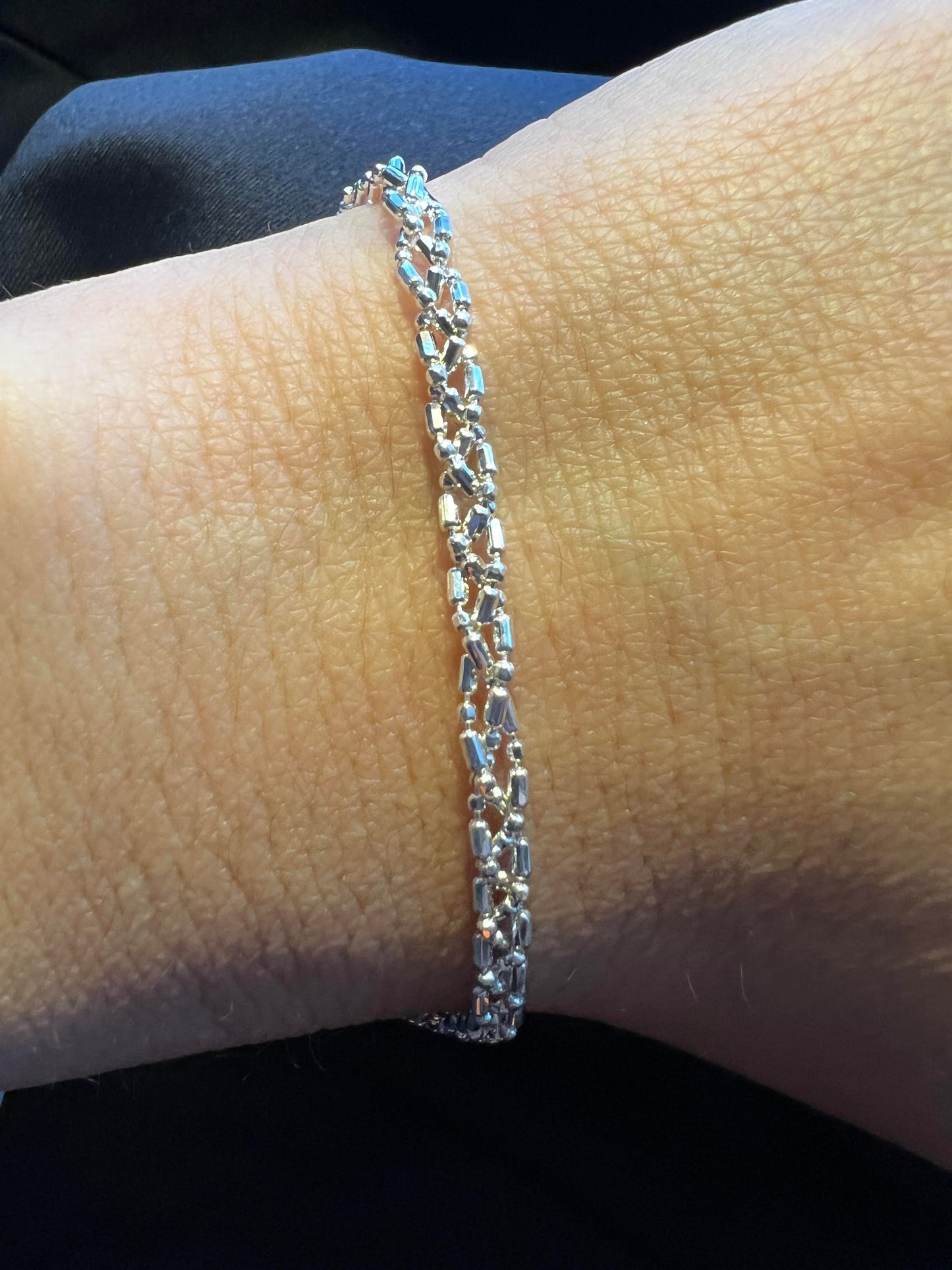 Miabella Double Chain Bracelet
