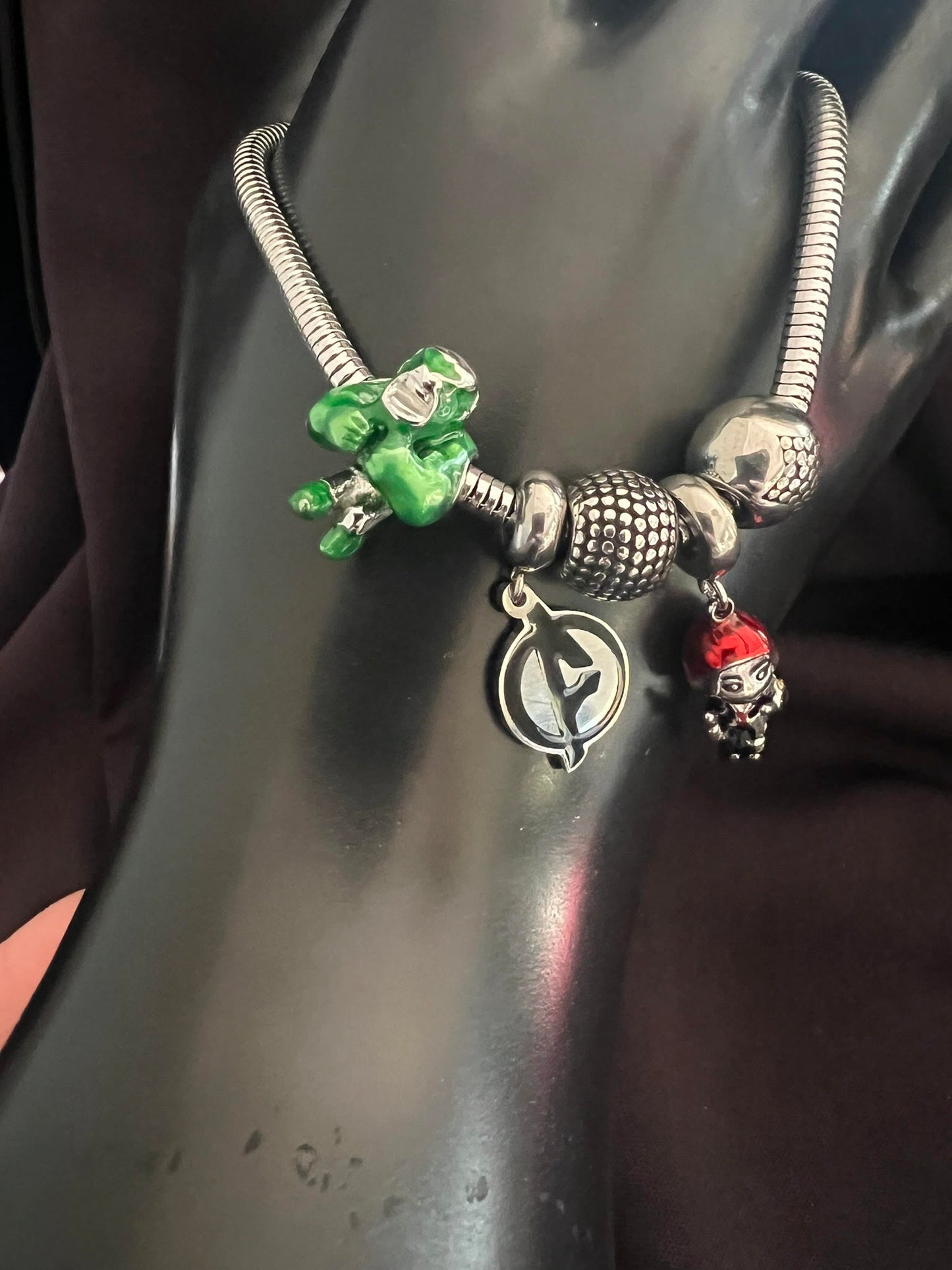 Avengers Charm snake bracelet