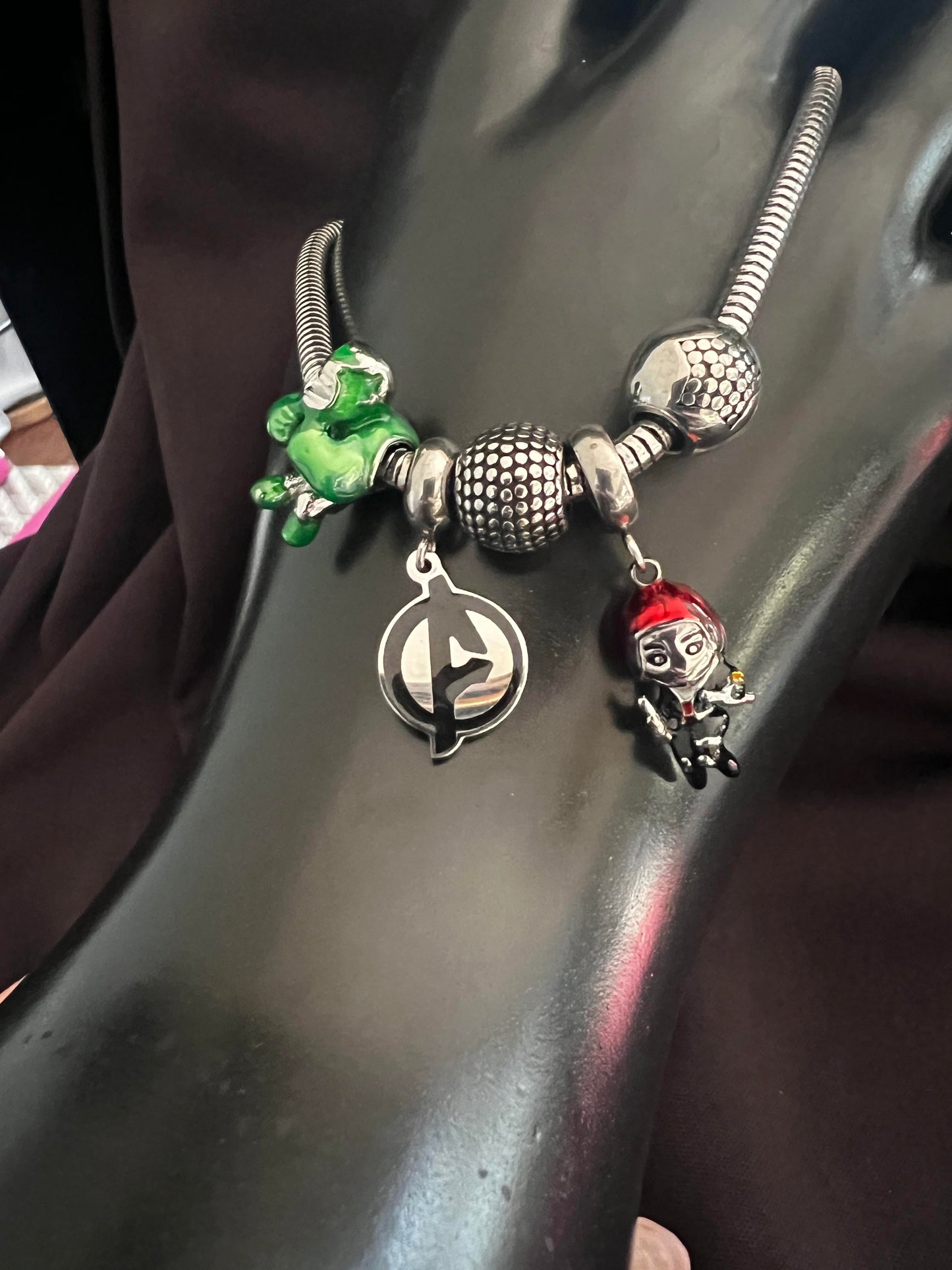 Avengers Charm snake bracelet