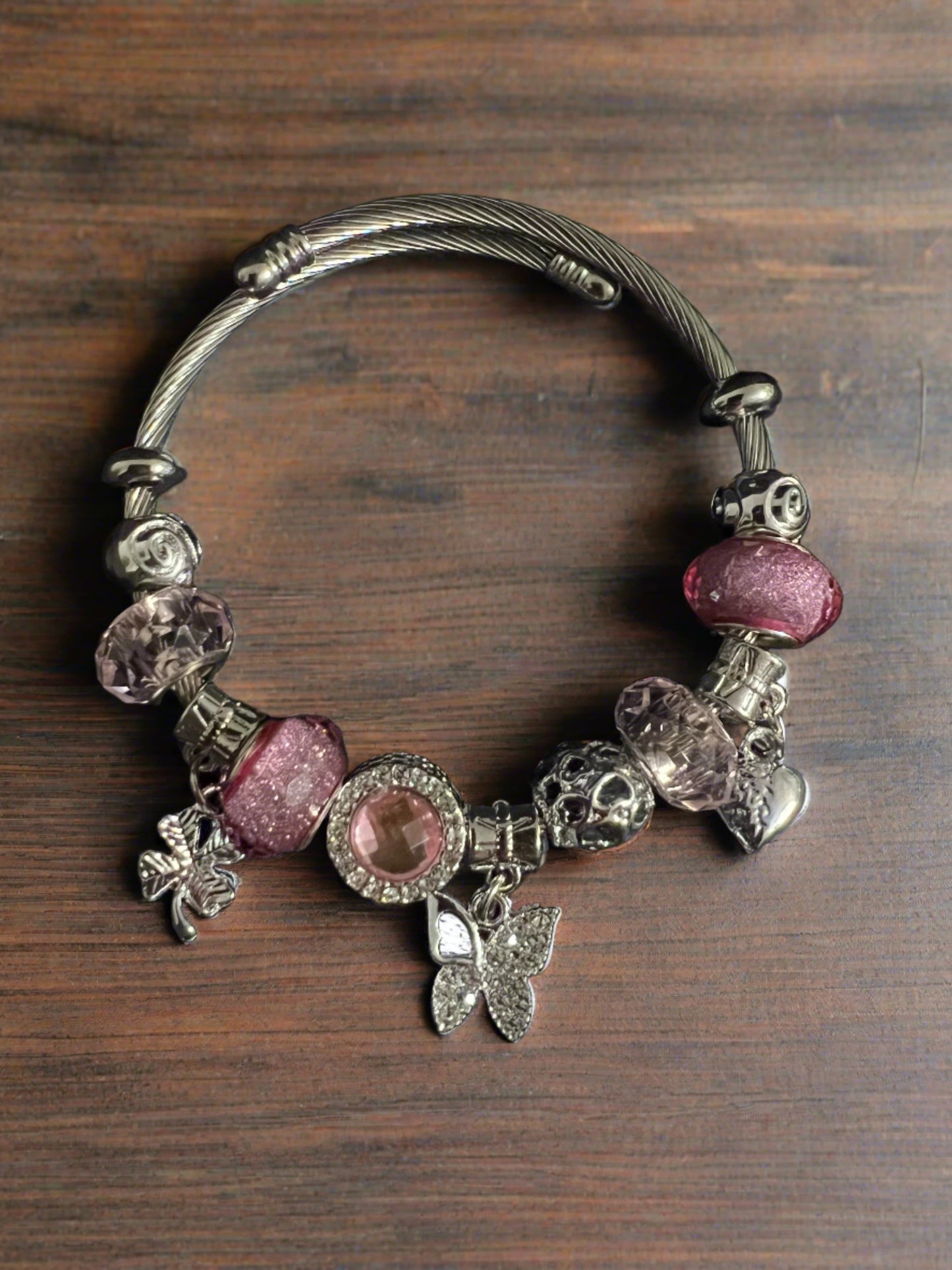 Butterfly Charms Dangle Bracelet