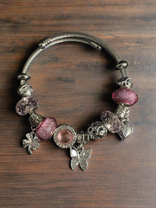 Butterfly Charms Dangle Bracelet