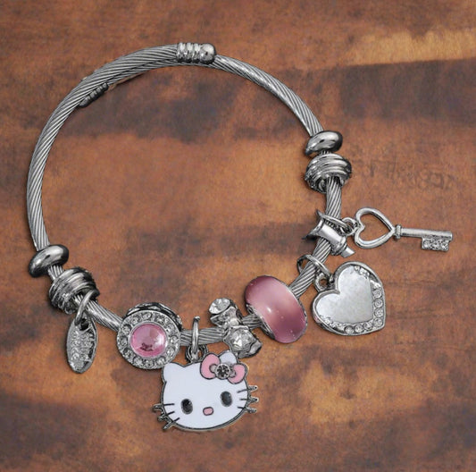 Kitty Dangle Bracelet