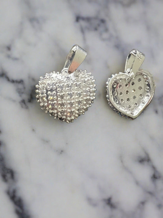 Iced out Heart Pendant