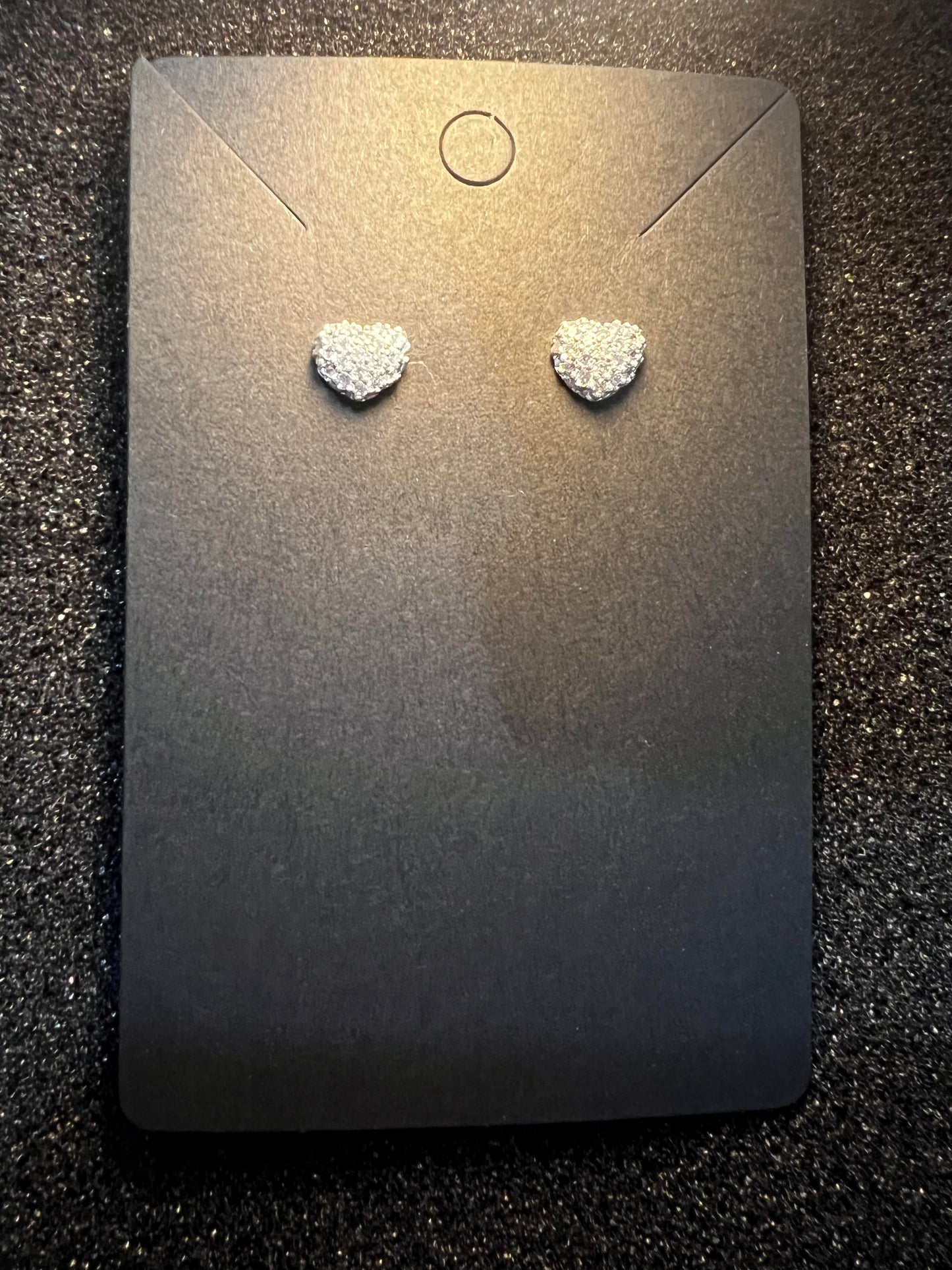 Bling Heart Earrings