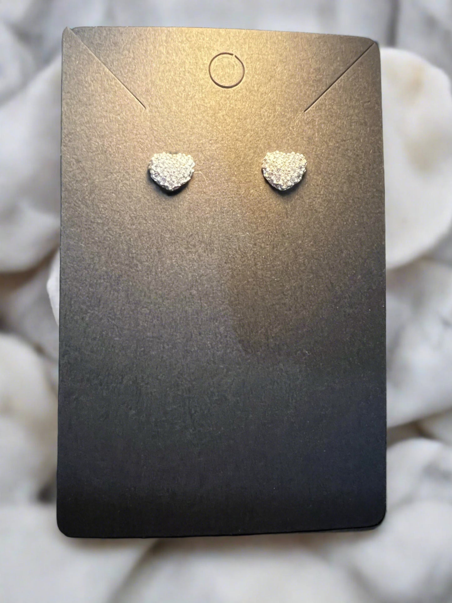 Bling Heart Earrings