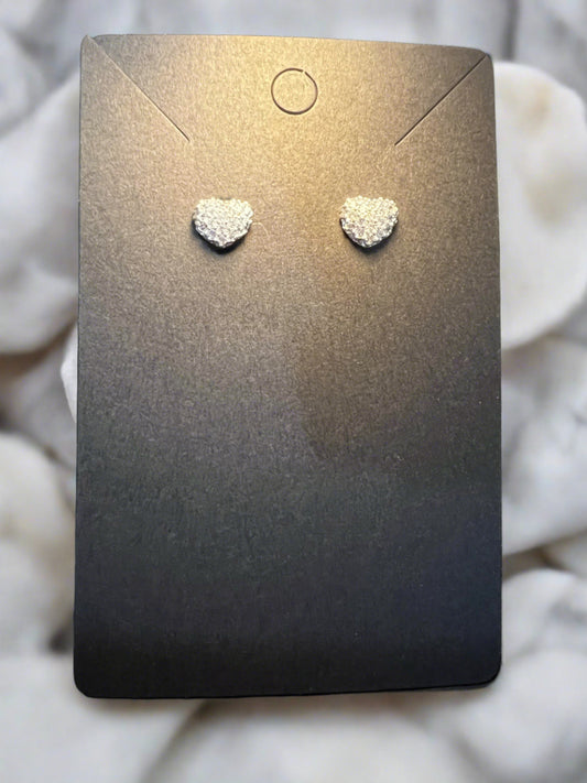 Bling Heart Earrings