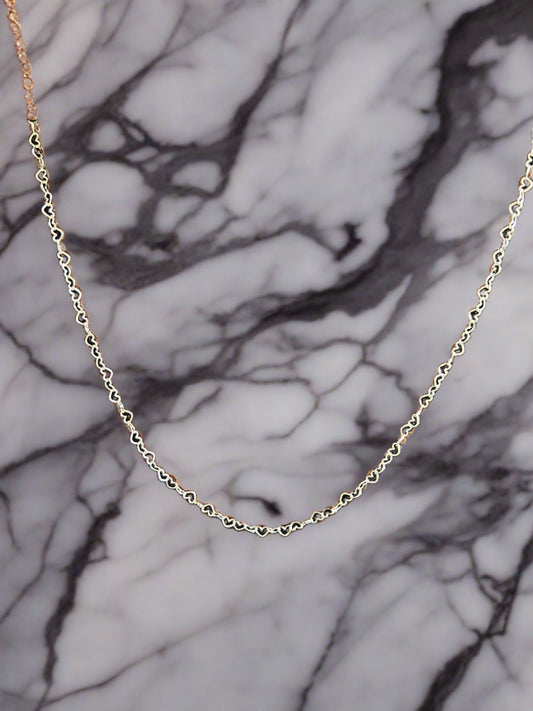 Hearts single chain Necklace