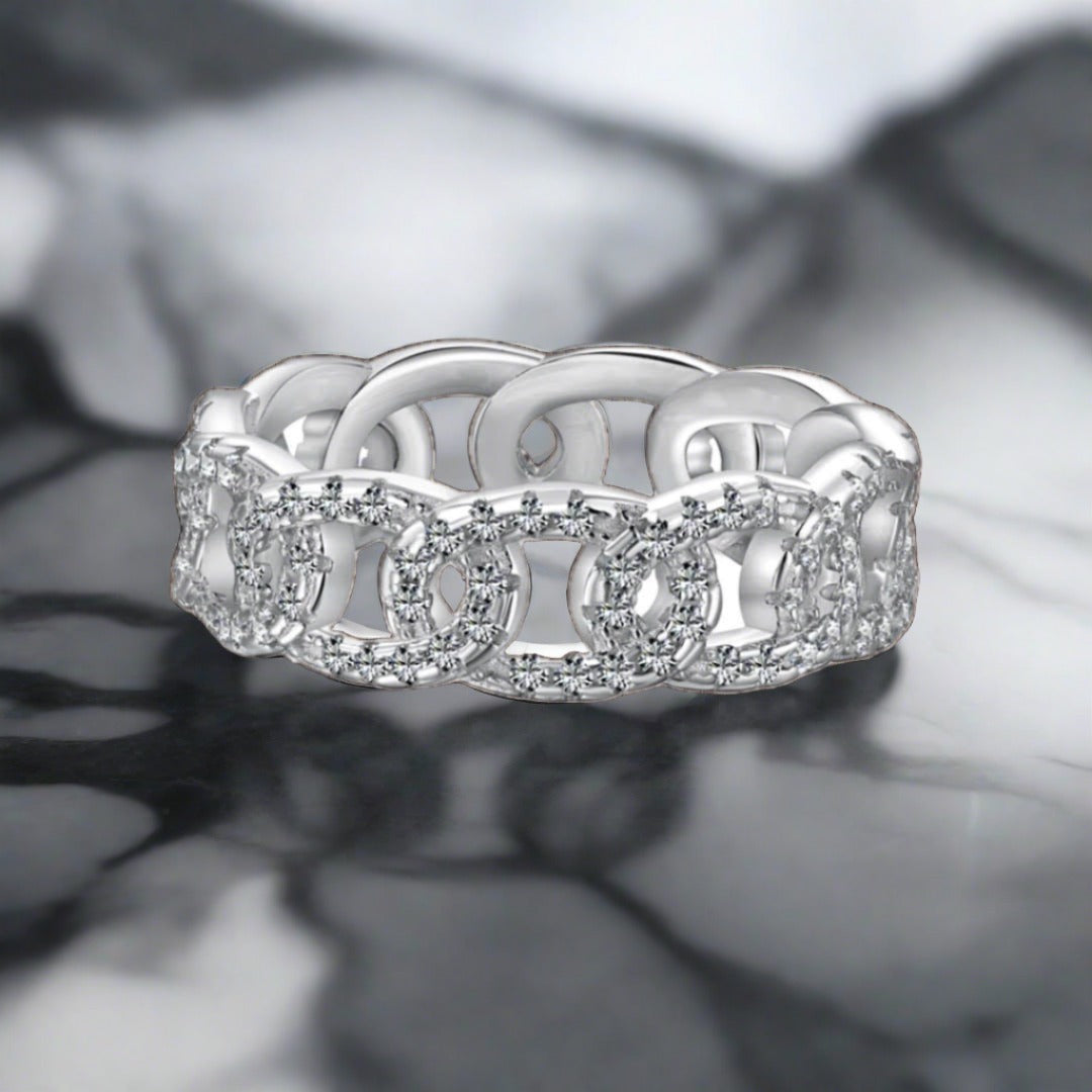 Cuban Link Chain Ring