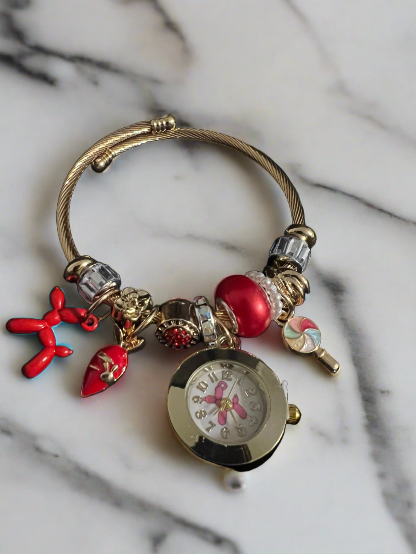 Dog Dangle charms bracelet
