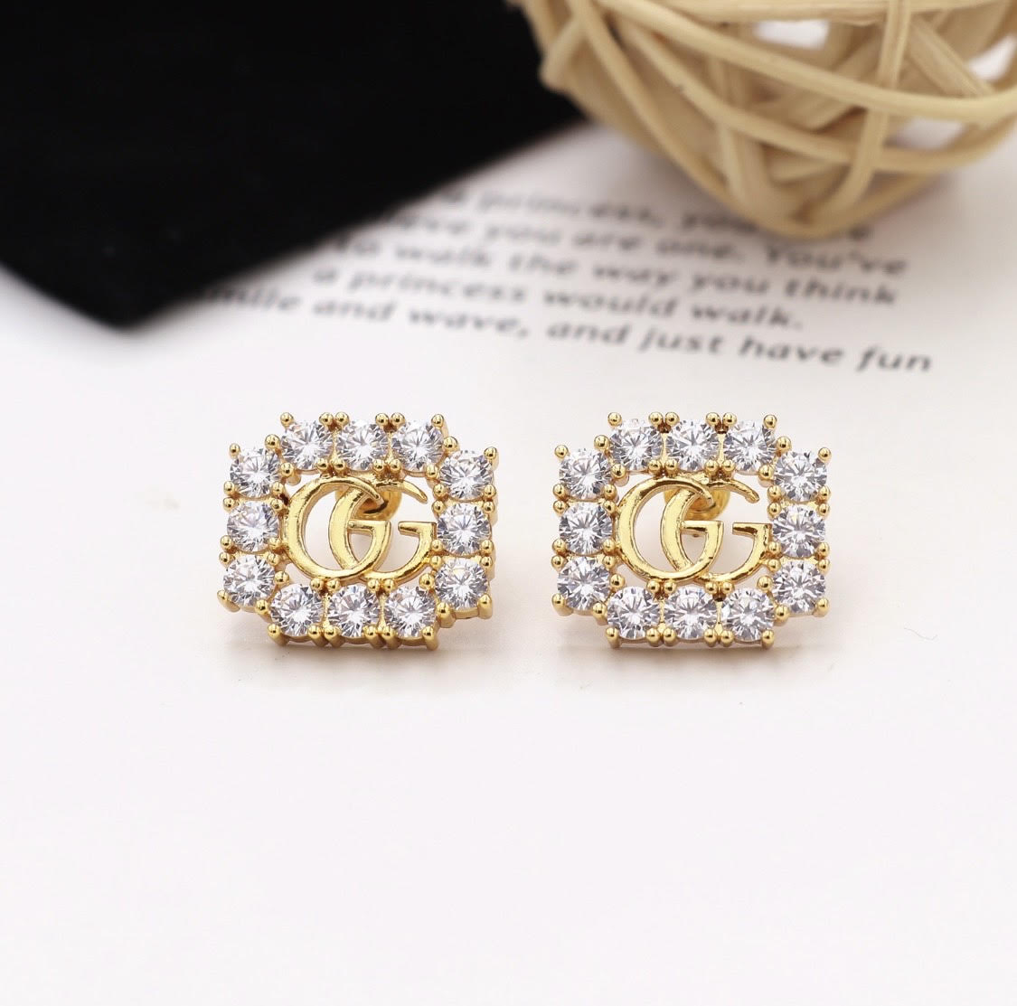 Inspired Gucci Stud GG Earrings