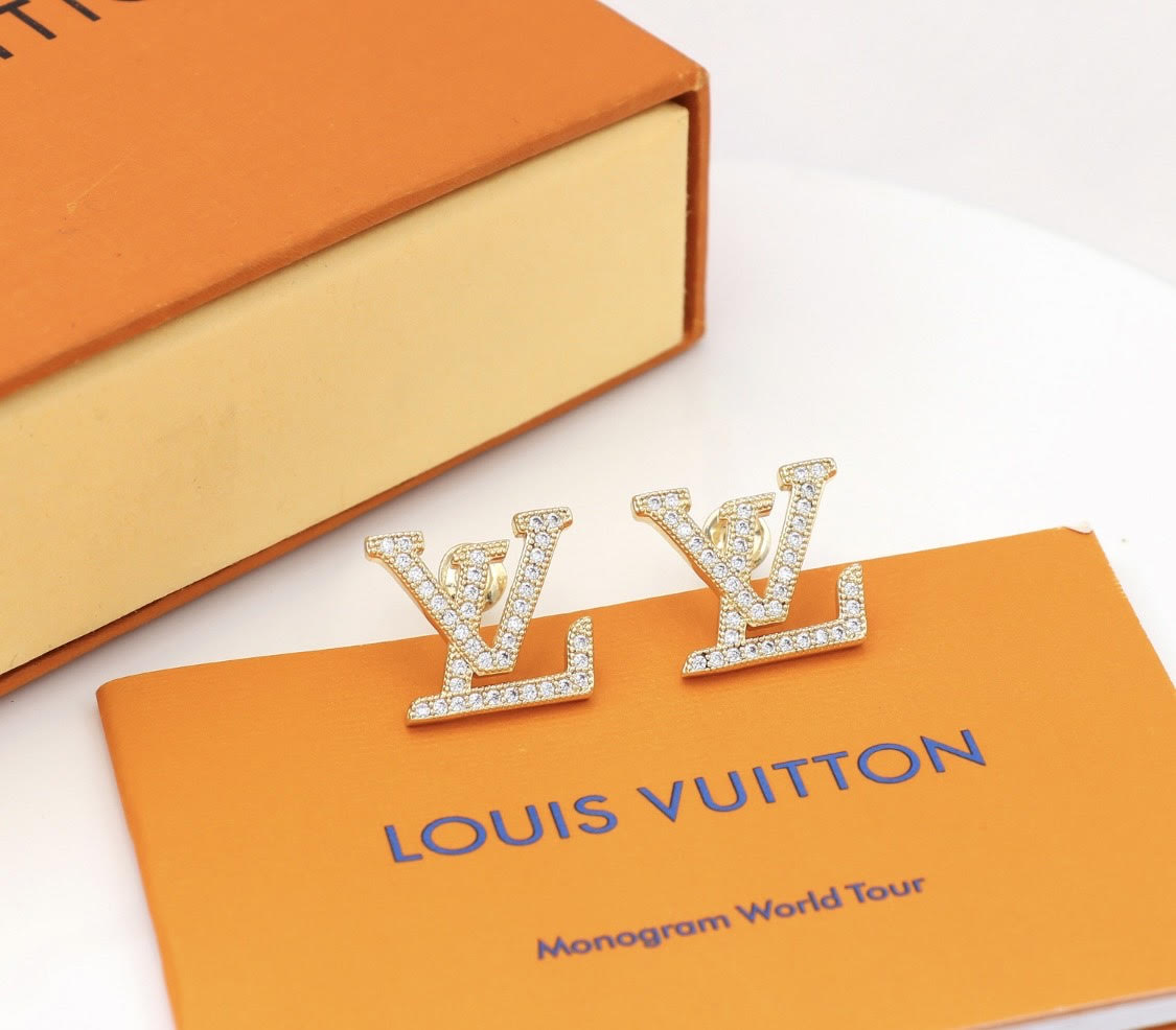 L-Volt Sculptural Letters Earrings