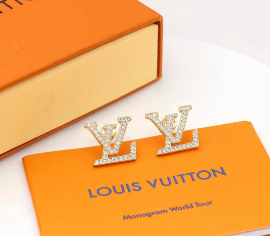 L-Volt Sculptural Letters Earrings