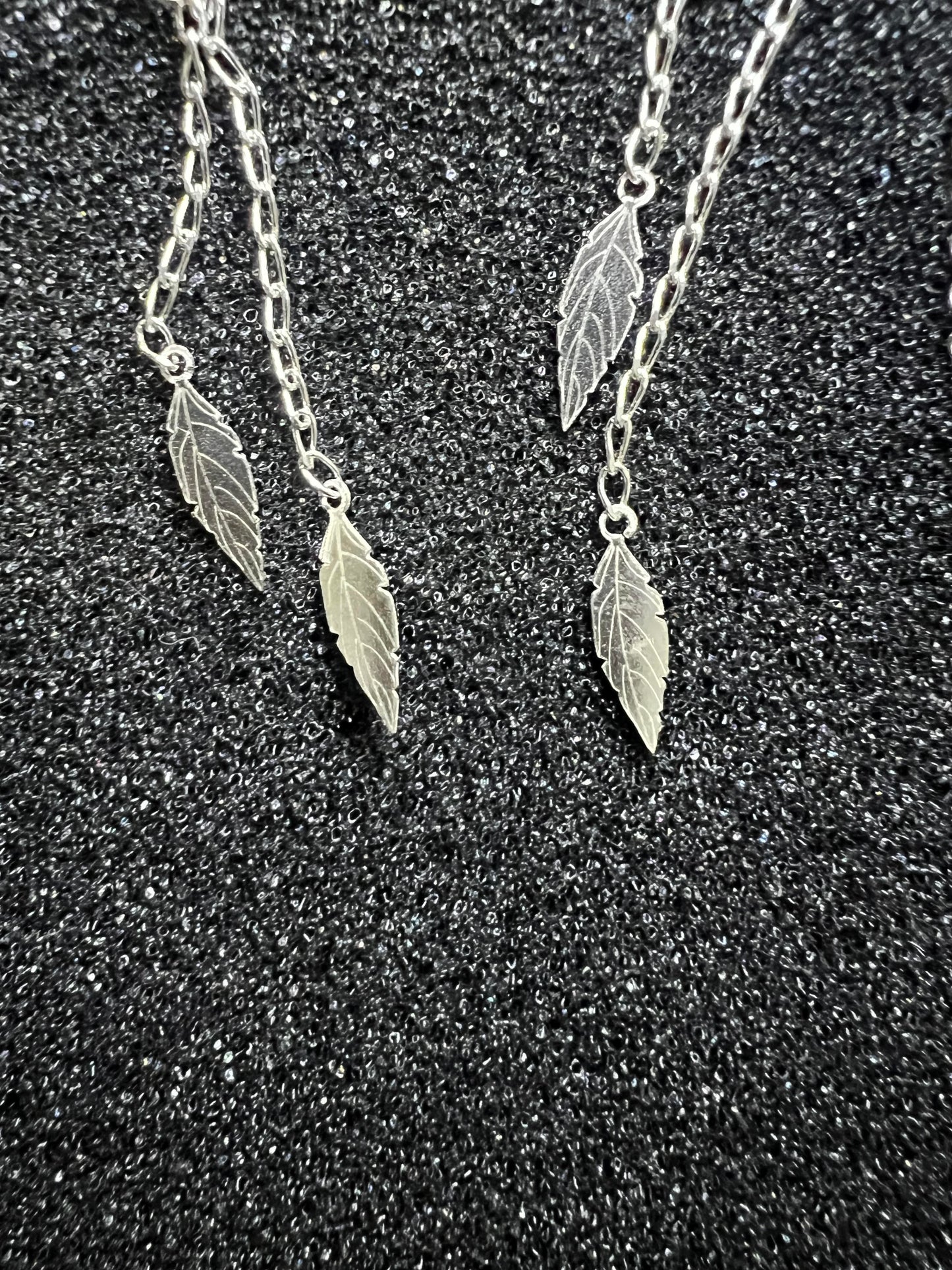 Feather Long Earrings