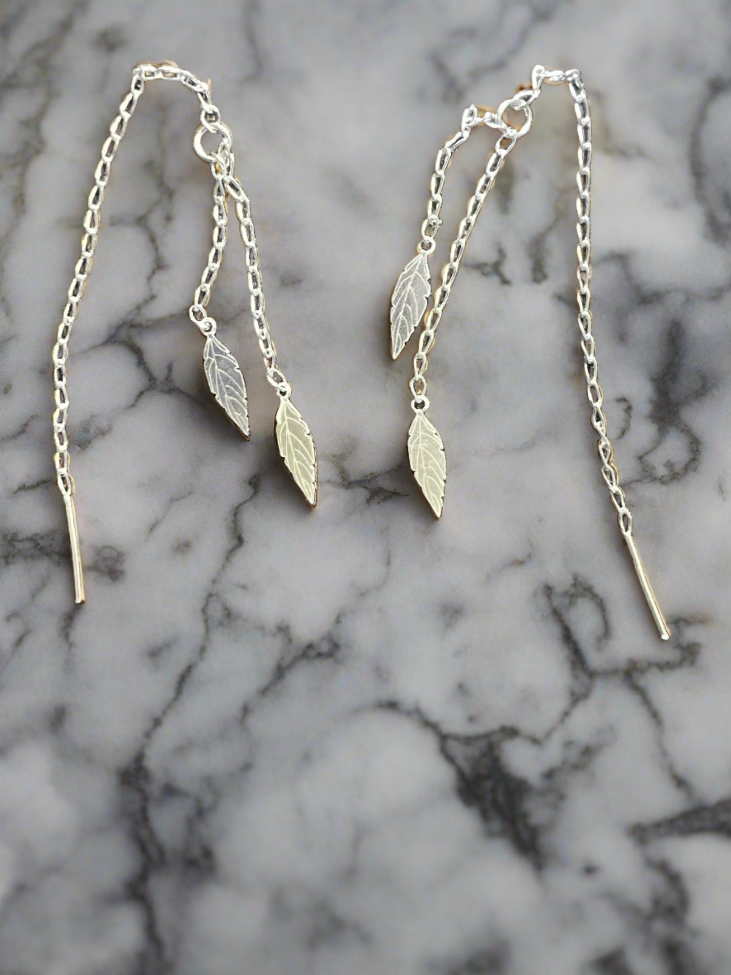 Feather Long Earrings