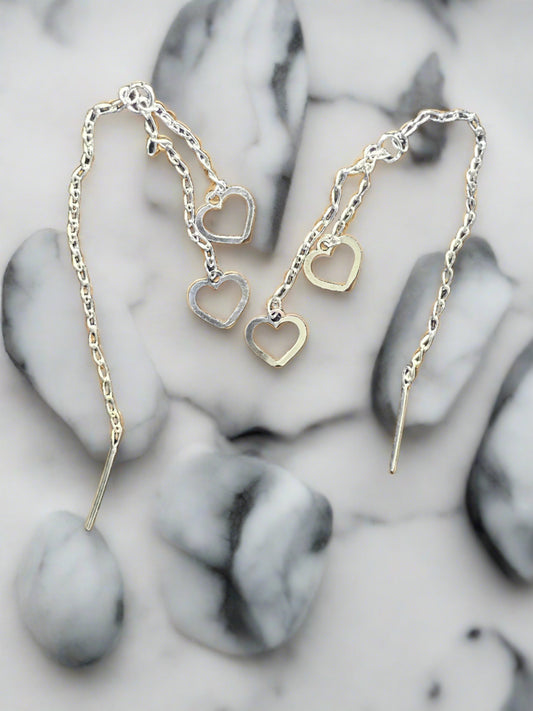 Dangle Hearts Earrings