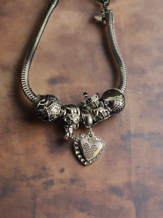 Mickey Magical Snake bracelet with charms