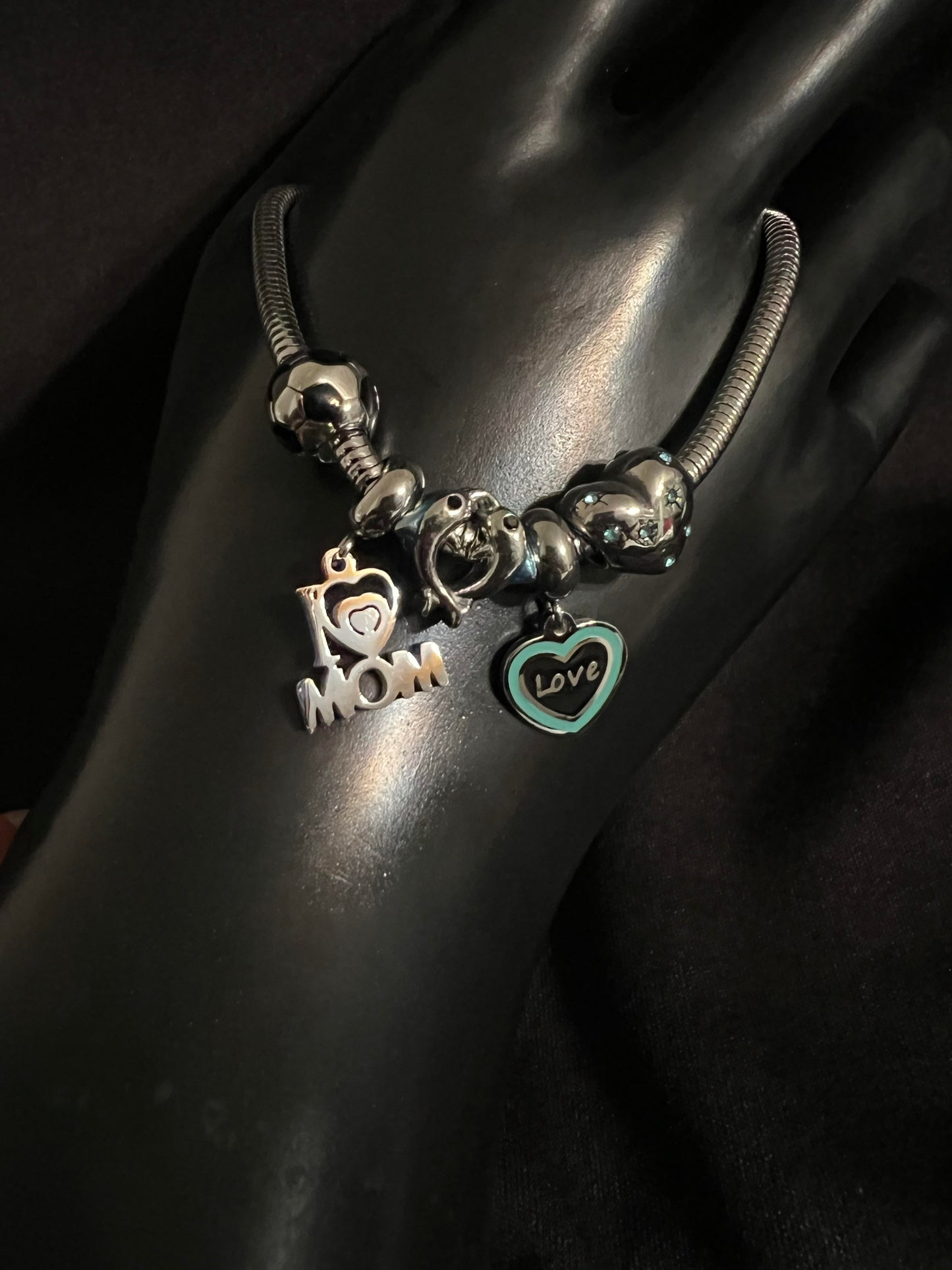 Soccer Mom Charms Snake Bracelet