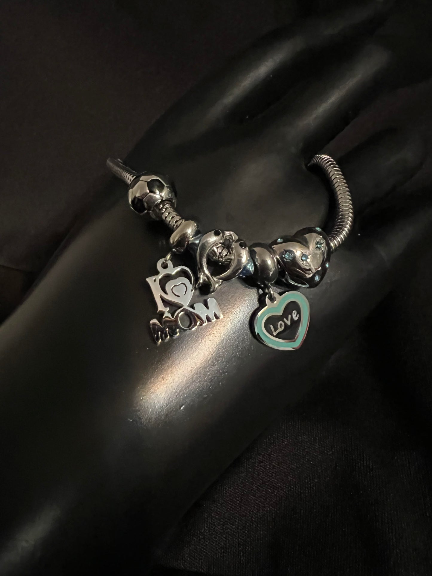 Soccer Mom Charms Snake Bracelet