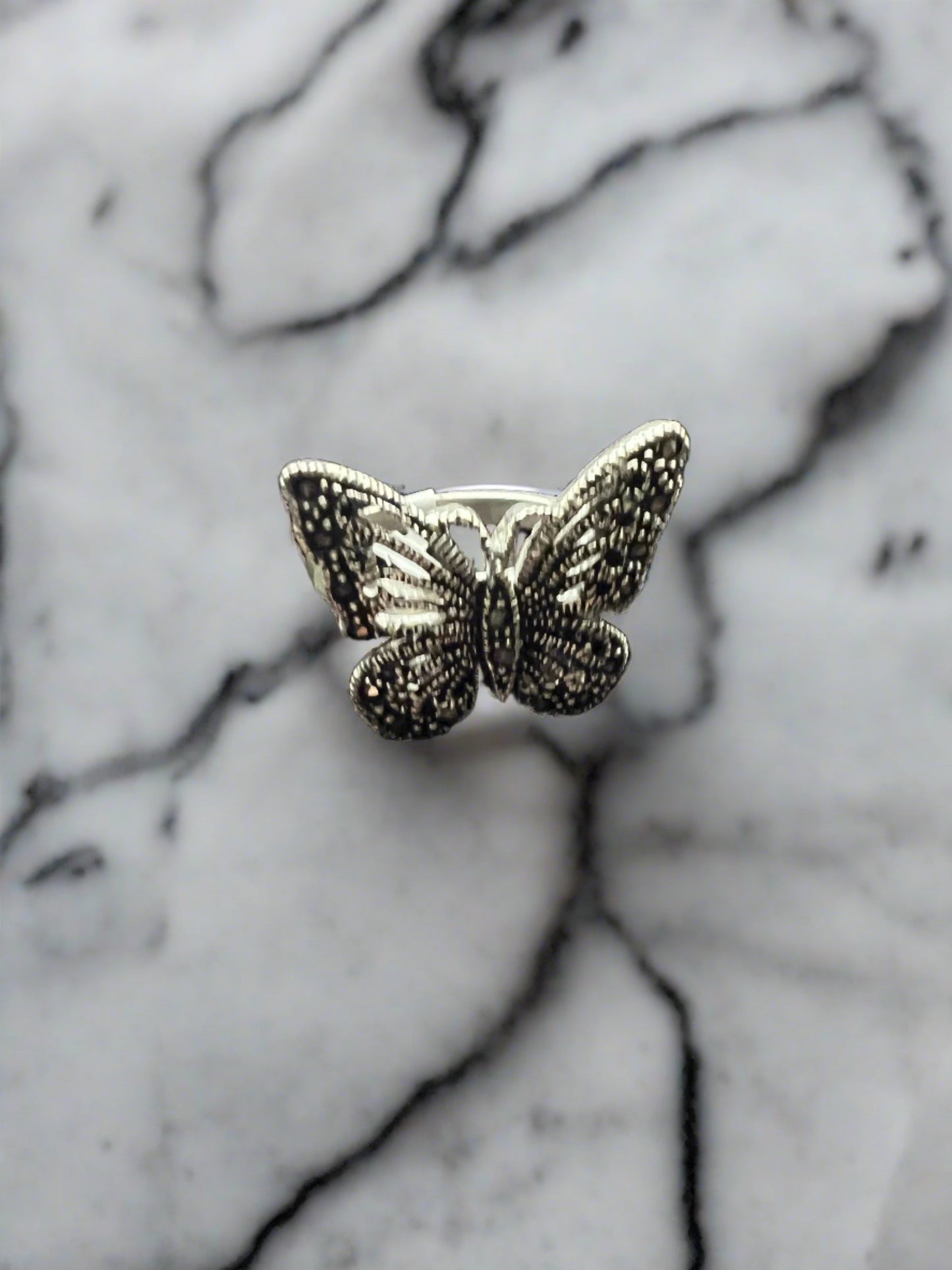 Butterfly Marquesita Ring