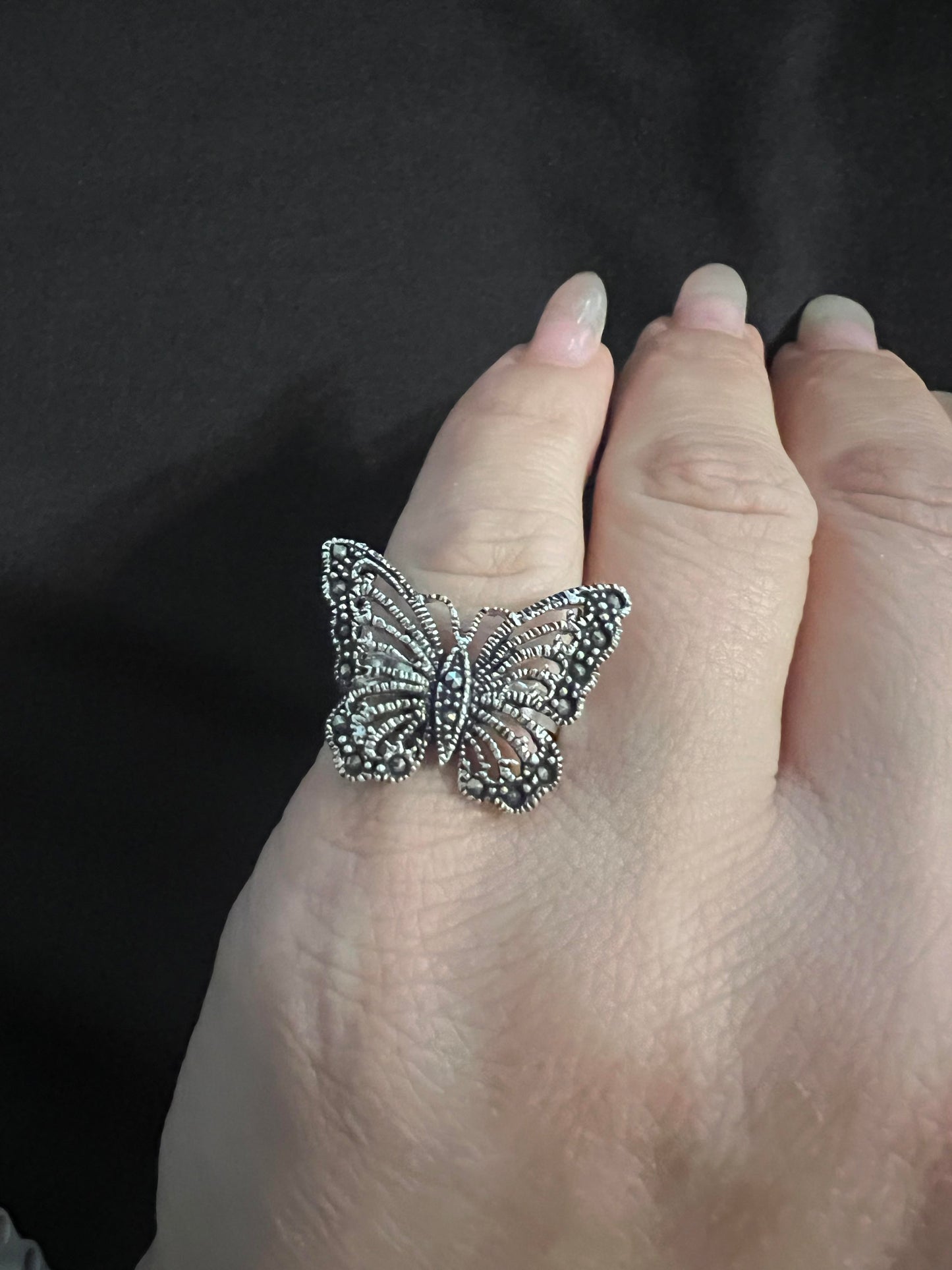 Butterfly Marquesita Ring