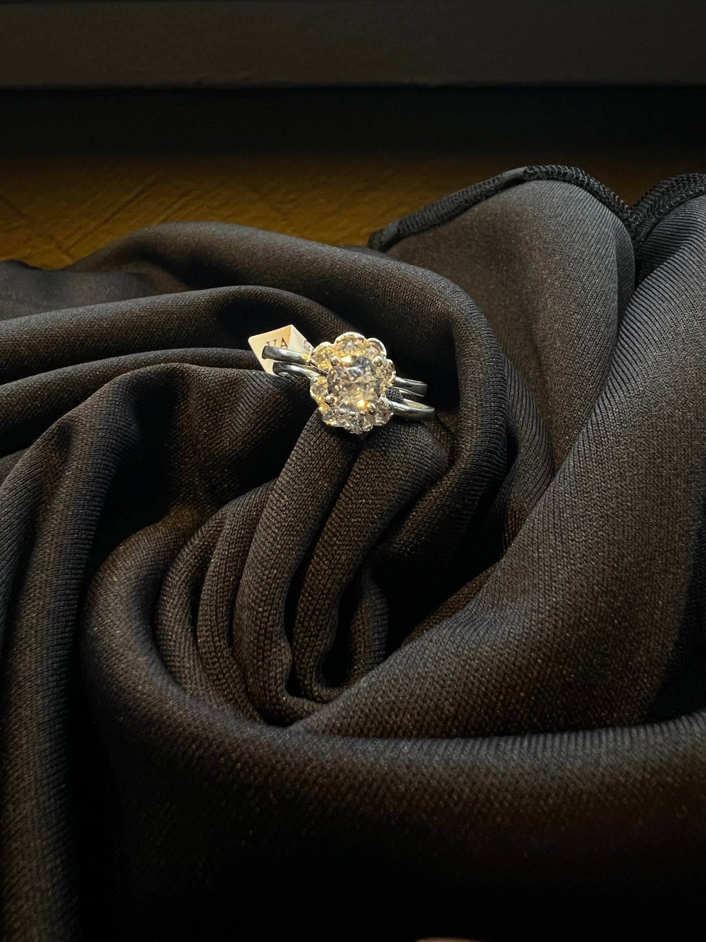 Flower Double band ring