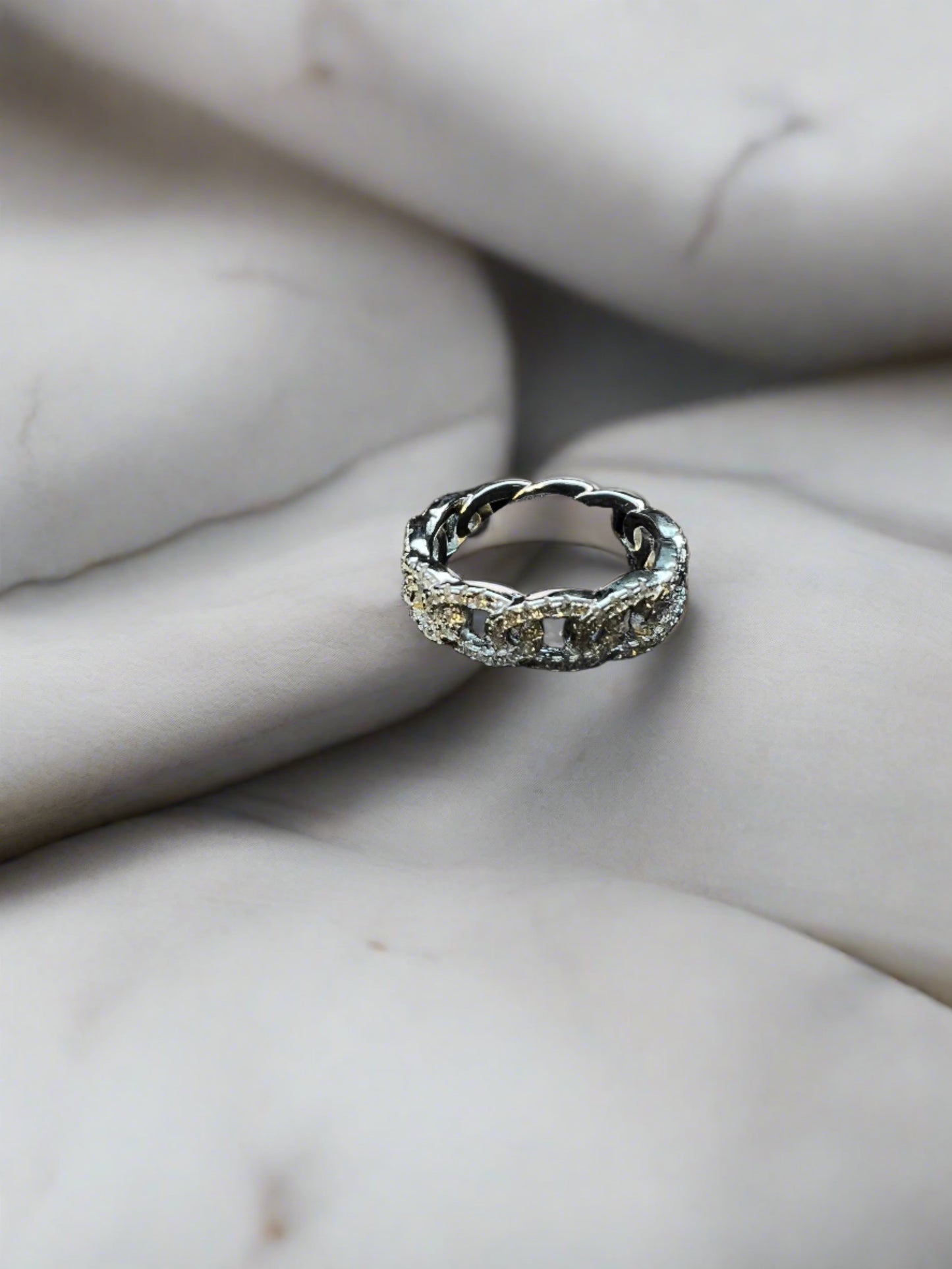 Cuban Link Chain Ring