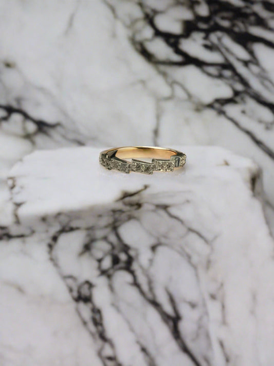 Eternity Staired zirconia Ring